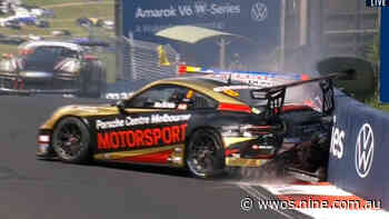 Bathurst 1000: Porsches crash, Nick McBride, Simon Fallon, video - Wide World of Sports