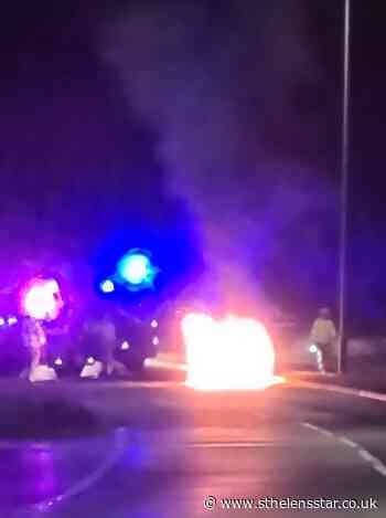 Firefighters called to car on fire on Rainford bypass - St Helens Star