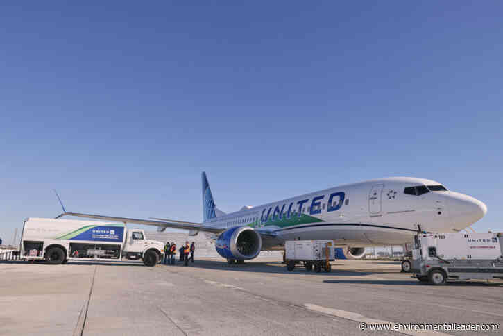 United Makes First Commercial Flight Using All Sustainable Aviation Fuel - Environment + Energy Leader