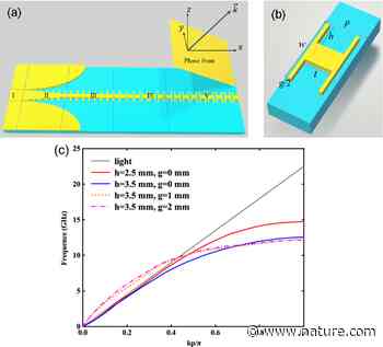 Wideband and high-order microwave vortex-beam launcher based on spoof surface plasmon polaritons | Scientific Reports - Nature.com