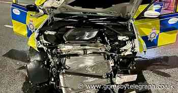 Attempted murder arrest after police car is rammed at 80mph - Grimsby Live