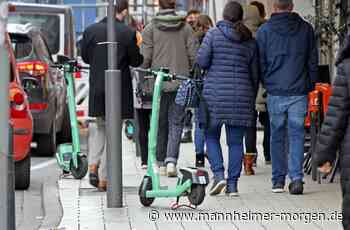 Stadt spricht mit Anbieter von E-Rollern in Mannheim über feste Stellplätze - Mannheim - Nachrichten und Informationen - Mannheimer Morgen