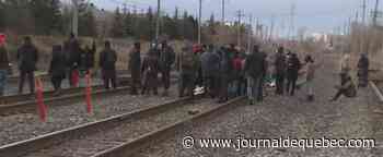 Nouveau blocage ferroviaire à Saint-Lambert