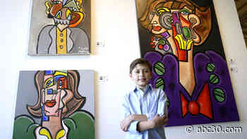 10-year-old artist sells out gallery at prestigious art fair, sells work to Sofia Vergara