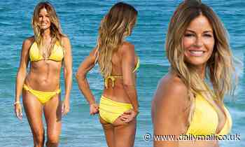 Kelly Bensimon puts her bikini body on display in bright yellow swimsuit