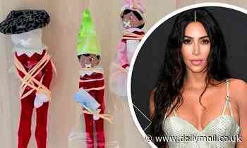 Kim Kardashian's children take their Elves on a Shelf hostage and leave a RANSOM NOTE