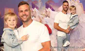 Beau Ryan wears matching outfits with son Jesse, 3, on the red carpet at Sing 2 premiere