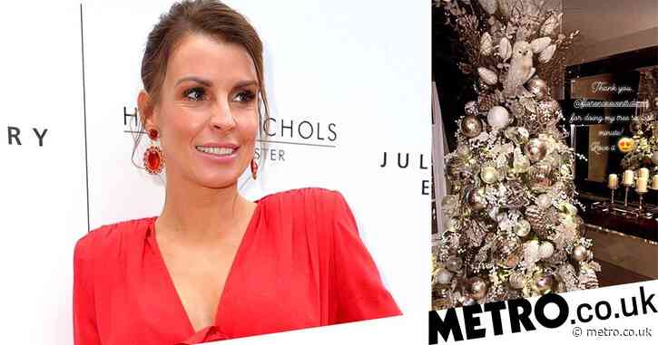 Coleen Rooney unveils lavish Christmas tree complete with life-size owl because why not?