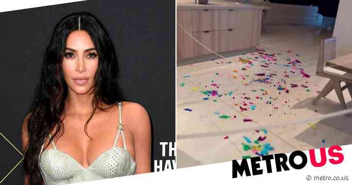 Kim Kardashian’s son Saint makes huge mess and blames it on ‘elves’ as he gets in Christmas spirit
