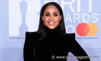 Alex Scott turns heads in fishnet tights – and she looks gorgeous - HELLO!