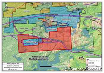 ACME Lithium Adds Two Strategic Lithium Projects Located in Canada's Winnipeg River Pegmatite Region - Yahoo Finance