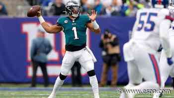 Eagles not optimistic Hurts will play, source says