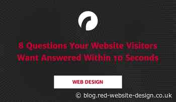 8 Questions Your Website Visitors Want Answered Within 10 Seconds [Infographic]