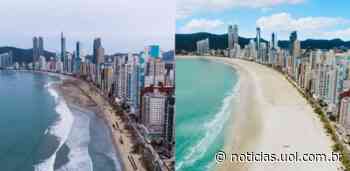 Com fim de megaobra, veja o antes e depois da praia de Balneário Camboriú - UOL Notícias