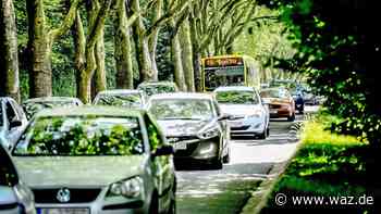 Baustelle: Ruhrallee in Essen weiter teilweise nur einspurig - Westdeutsche Allgemeine Zeitung