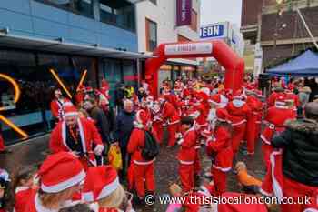 Santas race through Orpington as annual dash returns