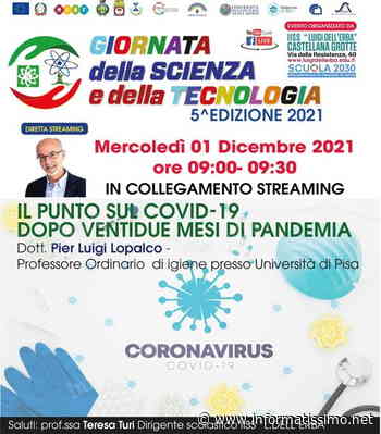 Castellana G. - Giornate Scienza e Tecnologia all'Itis Dell'Erba: chiusura con il Prof. Pier Luigi Lopalco - Putignano Informatissimo