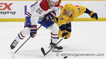 Forsberg's OT winner leads Nashville over Montreal 4-3 - Lethbridge News Now