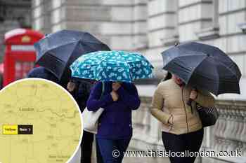 Yellow warning issued for London as 50mph winds forecast