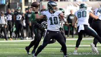 Magic man: Minshew starts, lifts Eagles to win
