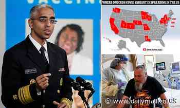 The Omicron variant of the coronavirus has spread to nearly one-third of U.S. states - Daily Mail
