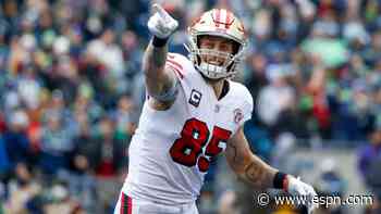 49ers' George Kittle shows some fancy footwork on 48-yard touchdown