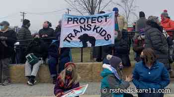 Hundreds show support for transgender kids in Hastings after child was publicly outed