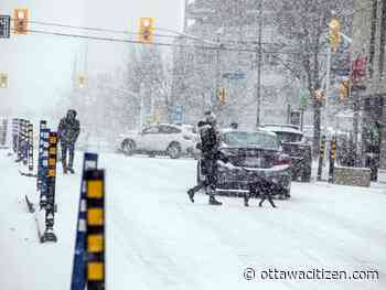Fender-benders follow season's first significant snowfall - Ottawa Citizen