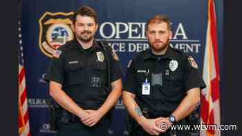 Opelika police officers recognized for swift response to medical emergency - WTVM