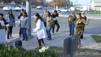 Doctors, nurses, medical staff dance on Clovis sidewalk to honor late 'Dancing Doctor' - KFSN-TV