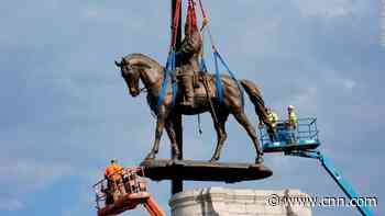 Virginia to begin removal process of Robert E. Lee statue pedestal, governor says