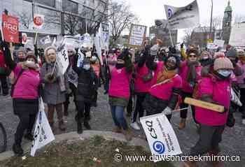 Legault should intervene in ongoing Quebec daycare strike, unions say - Dawson Creek Mirror