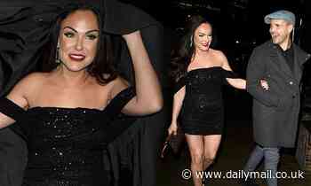 Marilyse Corrigan and Luke Dawson look cosy as they leave Ant Poole's party - Daily Mail