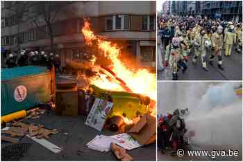 Protest tegen coronamaatregelen in Brussel: 20 relschoppers... - Gazet van Antwerpen