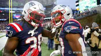 Thunder and thunder: Patriots RBs Damien Harris, Rhamondre Stevenson a powerful duo