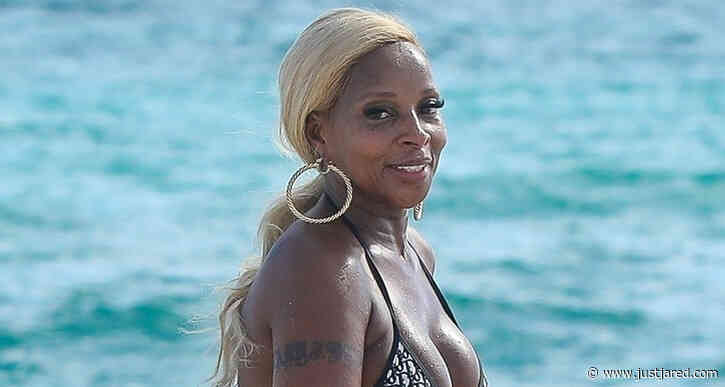 Mary J. Blige Rocks Dior Bikini for Day at the Beach!