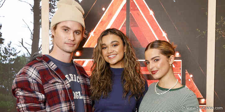 Chase Stokes & Madison Bailey Meet Up With Addison Rae for American Eagle's 'Cozy Toether. Holiday Forever' Shopping Event