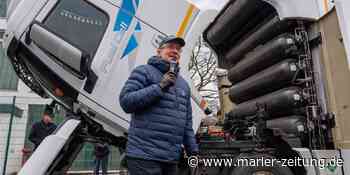 1000 Lkw am Tag: Chemiepark Marl setzt auf klimafreundlichen Wasserstoff - Marler Zeitung