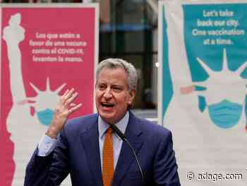 New York City Mayor De Blasio extends vaccine mandate to all private sector employees