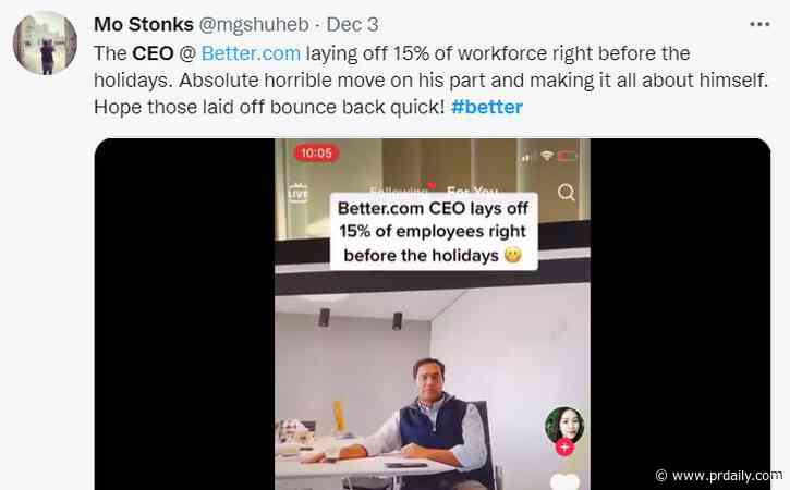 Better.com cuts workforce over Zoom, CEOs share top priorities for comms execs, and Anna Wintour details Condé Nast’s content strategy