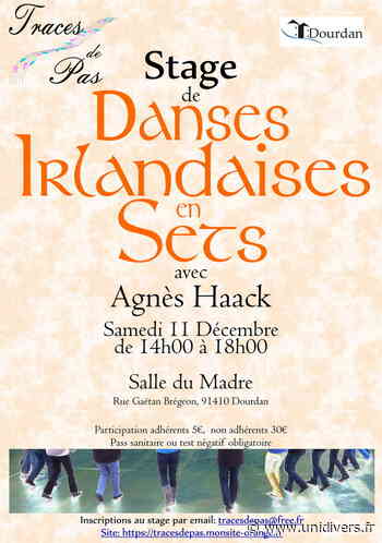 Stage de danses irlandaises en sets Salle du Madre,Dourdan (91) samedi 11 décembre 2021 - Unidivers