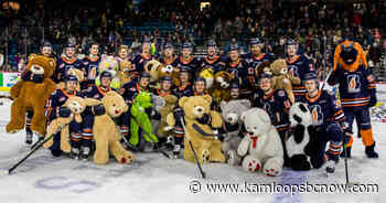 Kamloops Blazers Teddy Bear Toss happening Friday night - KamloopsBCNow