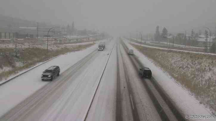 Kamloops snowfall makes for tricky road conditions - CFJC Today Kamloops