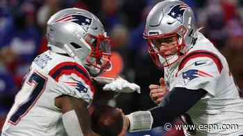 Patriots throw just 3 passes, run away from Bills