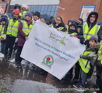 Madrasah pupils travel on Ewood Express to cheer on Rovers
