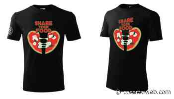 "Share Your Food", la t-shirt dell'associazione Opera Sant'Anna in vendita per beneficenza a Caserta | - CasertaWeb