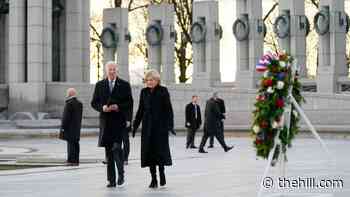 Bidens visit WWII memorial to mark 80th anniversary of Pearl Harbor attack