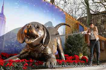 Clifford the Big Red Dog statue unveiled in Leicester Square