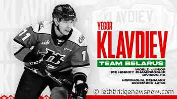 Canes' Klavdiev to play for Belarus in World Juniors - Lethbridge News Now