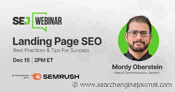 Landing Page SEO Best Practices & Tips For Success [Webinar] via @sejournal, @hethr_campbell